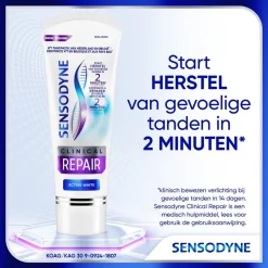 Discount Sensodyne Clinical Repair Active White Tandpasta