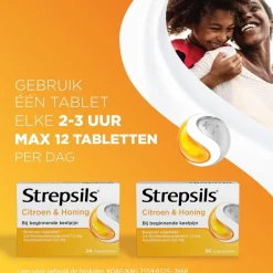 New Strepsils Citroen & Honing Zuigtabletten