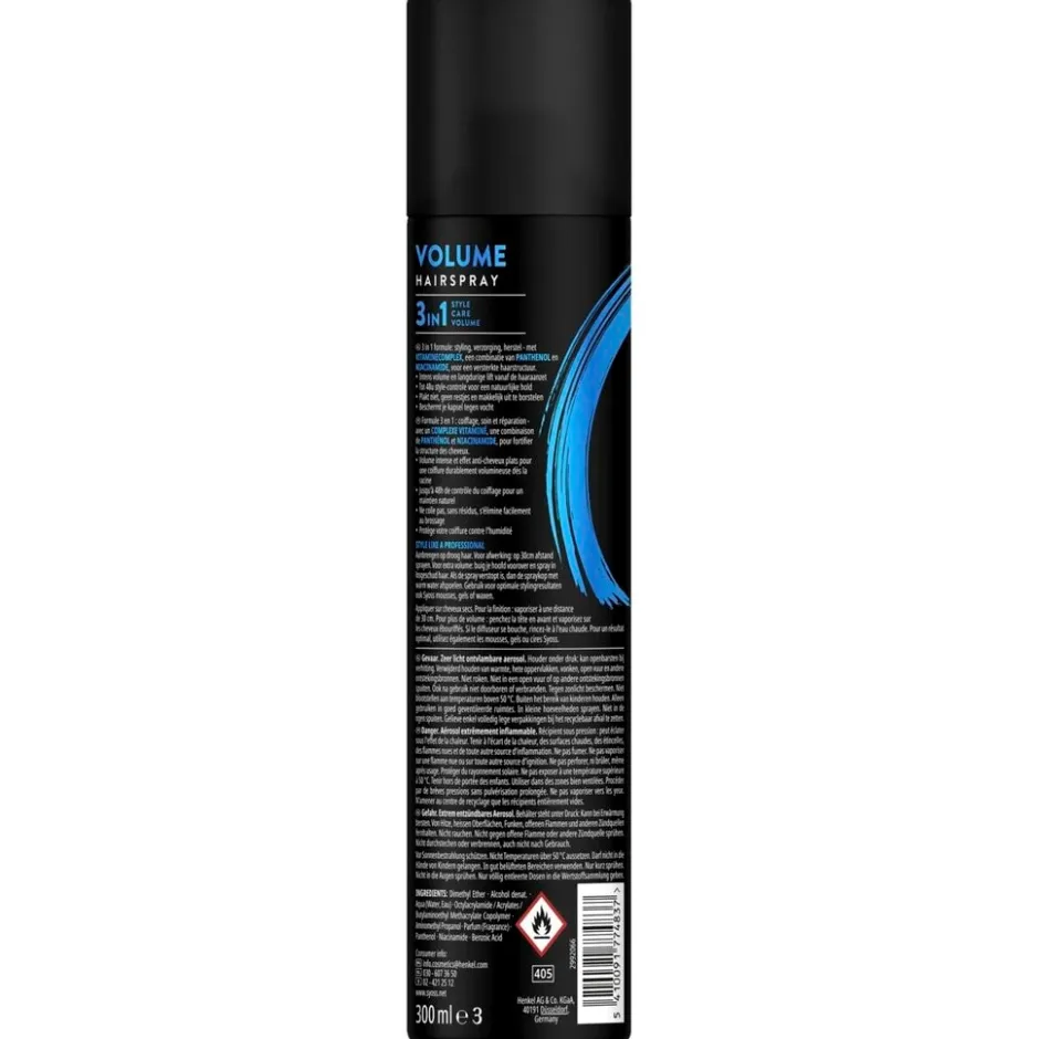 Clearance Syoss Hold 4 Volume Haarspray