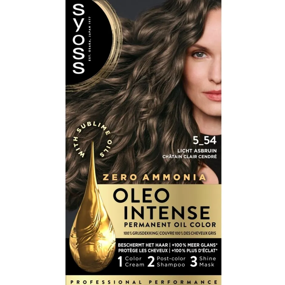 Online Syoss Oleo Intense 5-54 Licht Asbruin Haarkleuring
