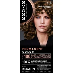 Outlet Syoss Salonplex 5-8 Hazelnootbruin Permanente Haarkleuring