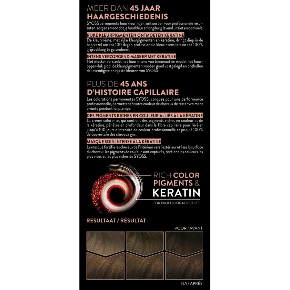 Outlet Syoss Salonplex 5-8 Hazelnootbruin Permanente Haarkleuring