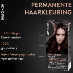 New Syoss Salonplex 4-2 Mahonie Permanente Haarkleuring