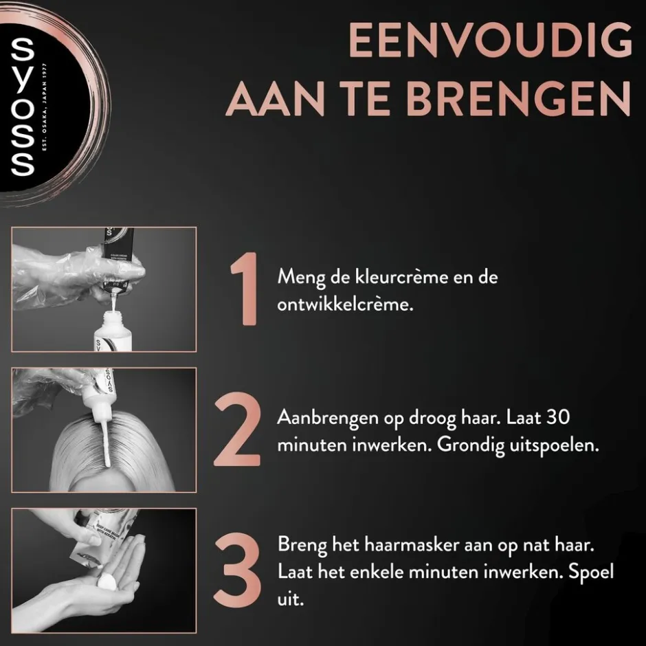 Sale Syoss Salonplex 1-1 Zwart Permanente Haarkleuring