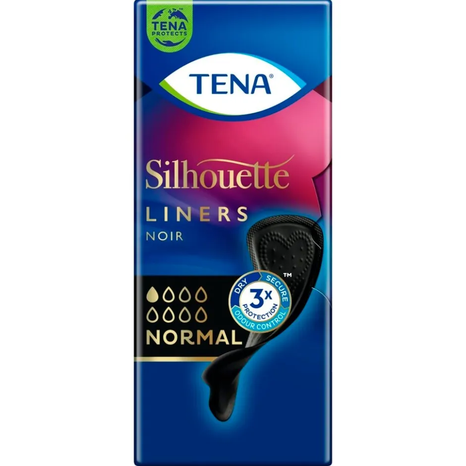 Clearance Tena Silhouette Noir Normal Inlegkruisjes