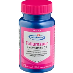 Trekpleister Foliumzuur met Vitamine D Tabletten