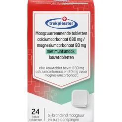 Trekpleister Maagzuurremmende Kauwtabletten met Muntsmaak