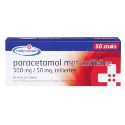 Trekpleister Paracetamol met Coffeïne 500 Mg / 50 Mg Tabletten