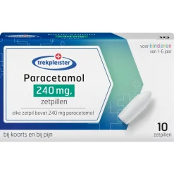 Best Trekpleister Paracetamol 240 Mg Zetpillen