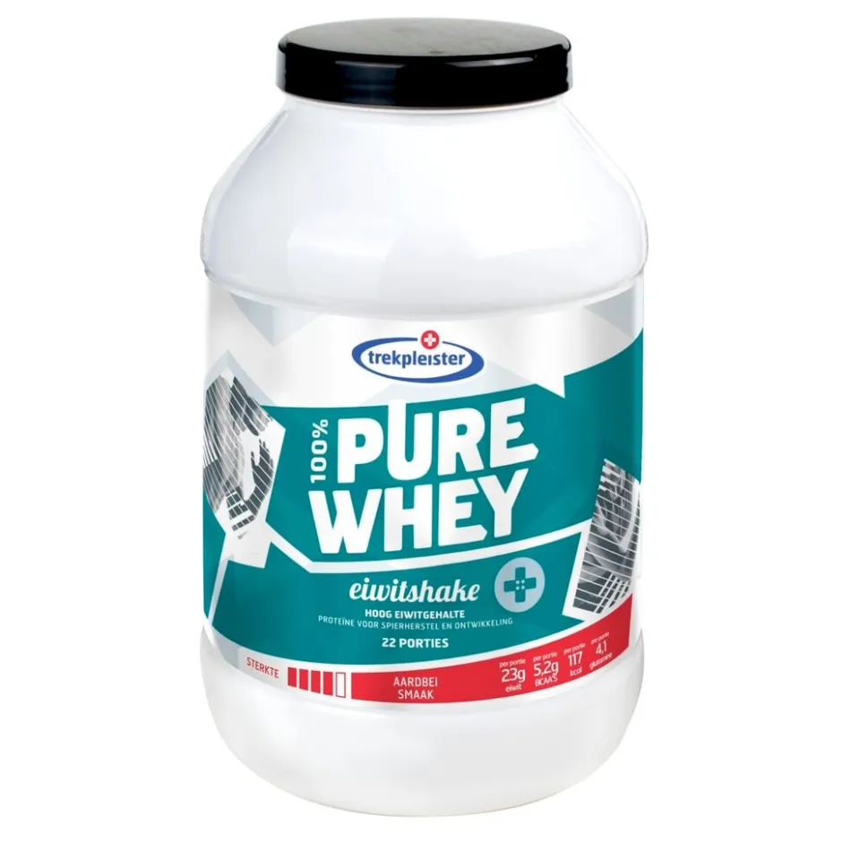 Clearance Trekpleister Strawberry 100% Pure Whey Protein Eiwitshake