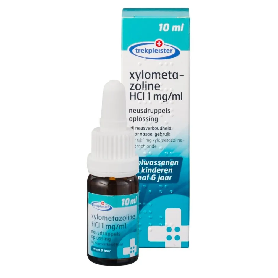 Trekpleister Xylometazoline HCl 1 mg/ml Neusdruppels