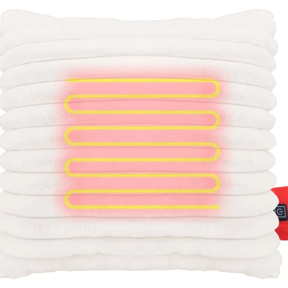 Discount Villa Volance Ribfleece Verwarmd Sierkussen