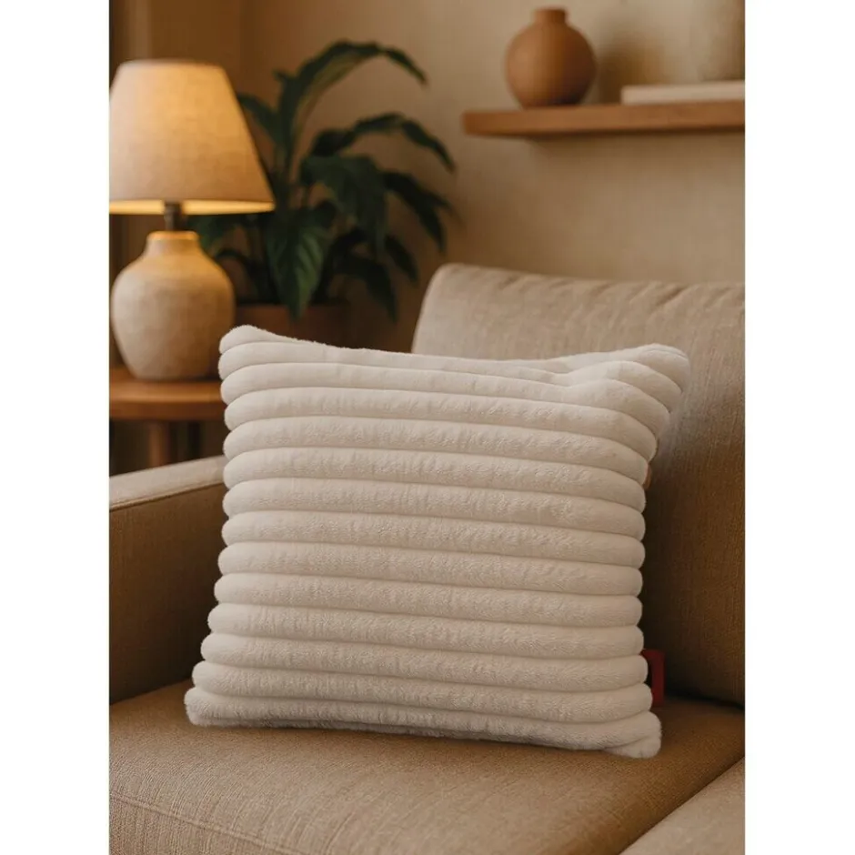 Discount Villa Volance Ribfleece Verwarmd Sierkussen