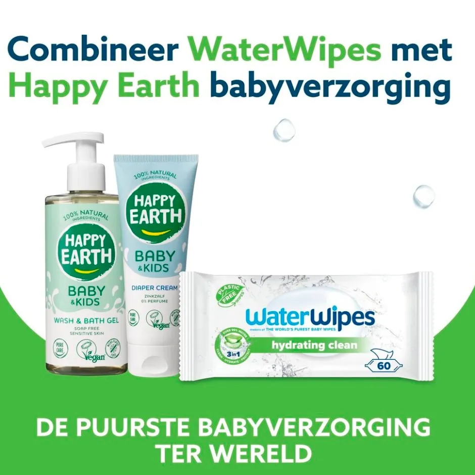 New Waterwipes Hydrating Clean Babydoekjes